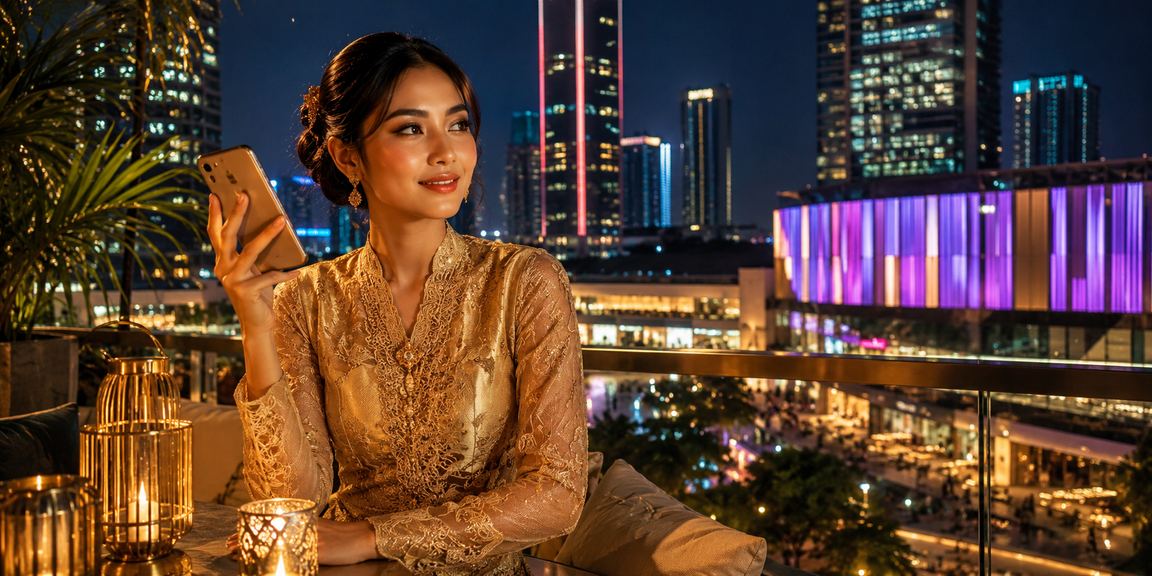 Pengguna wanita bermain kasino mudah alih 4at di Petaling Jaya